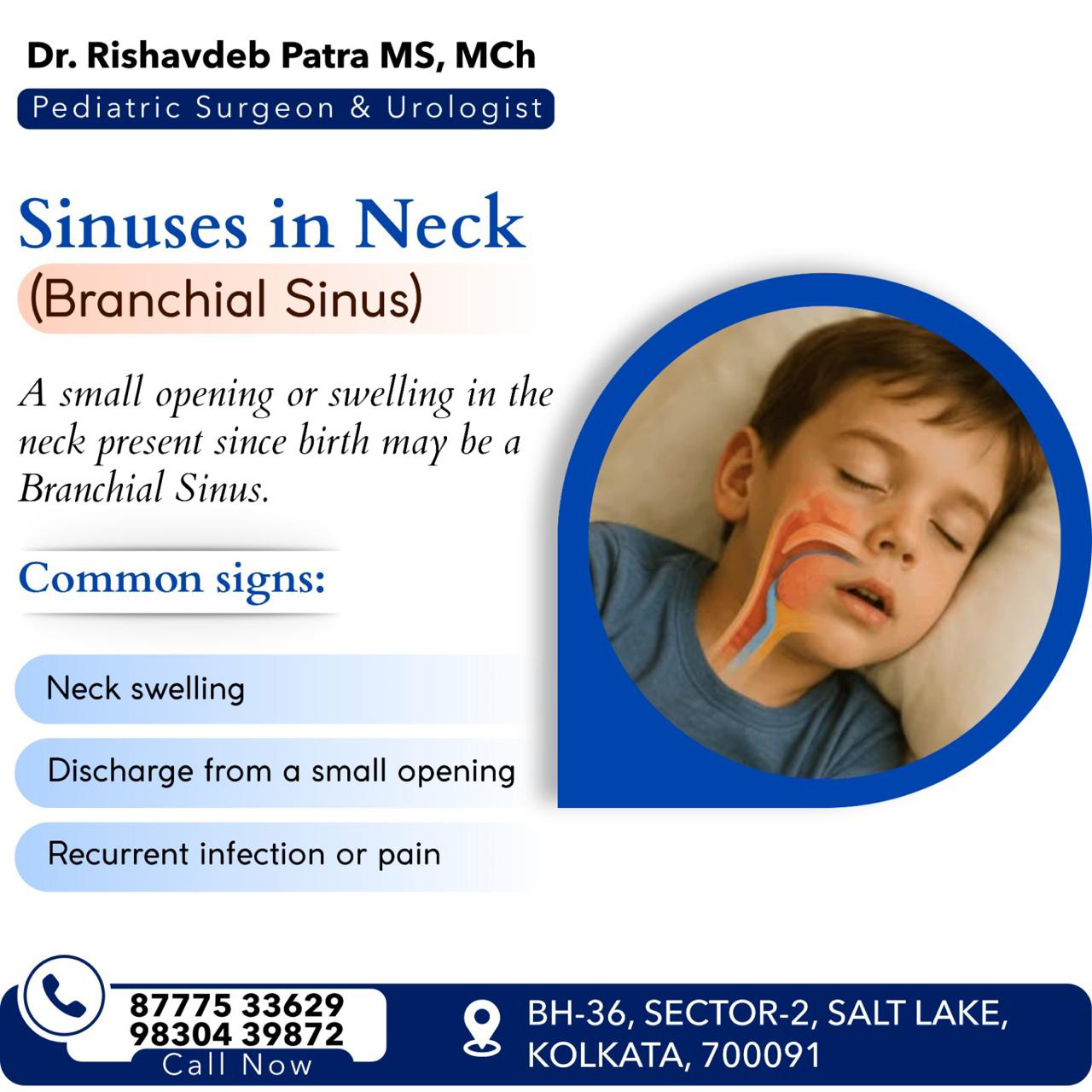 Treatment of Branchial Sinus in Children